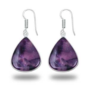 Sterling Silver Amethyst <b>Dangle</b> <b>Earrings</b> Handmade Drop <b>Earrings</b> For Women February Birthstone Jewelry Natural Gemstone <b>Earrings</b> - Product Image 1