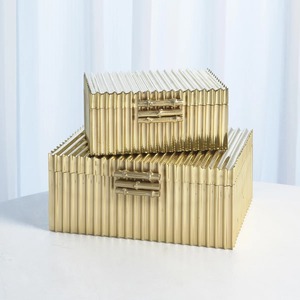 Luxury Metal Mirror Finished Gold Storage <b>Box</b> For Jewellery Makeup Organizer Rings Earrings And Cosmetics <b>Vanity</b> Table Storage - Product Image 5