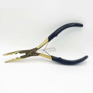 Pinza para extensiones de cabello RMI Shin Gold Plasma Tip y Black Shin Grip, diseño personalizado disponible. - Product Image 4