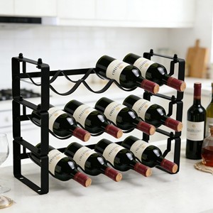 Handcrafted Teak Wood Premium Wine Cabinet 12-Bottle Tabletop Rectangle Mid Century Modern Eco-friendly Durable - Product Image 4