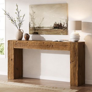 Revistero Minimalista de Bambú Ecológico con Diseño de Mesa Consola y Accesorios para Tapa/Cuchara - Venta al por Mayor - Product Image 1