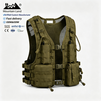 Gilet tactique réglable pour l'entraînement de force et d'endurance, système Molle à libération rapide, pour les entraînements de fitness et la course à pied
