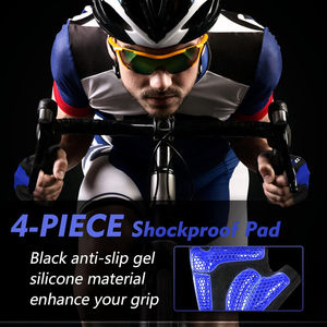 Guantes de Ciclismo para Hombre, para Ciclismo de Montaña, con Almohadilla de Gel Absorbente de Impactos, Antideslizantes en la Palma, Material de Spandex Ultra Transpirable, para Deportes y Gimnasio - Product Image 3