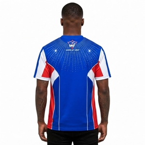 เสื้อยืดผู้ชายประดับเพชรเทียม ทรงโอเวอร์ไซส์ แขนสั้น ลายกราฟิก ตกแต่งด้วยเพชรเทียม ผ้าคอตตอนผสมเนื้อนุ่ม สไตล์ลำลอง สตรีทแวร์ แฟชั่นท็อป - Product Image 3