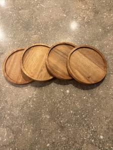 Wooden Round Coaster-Durable Handmade Classic Kitchen Coaster for <b>Drink</b> Cup & Coffee Use - Product Image 6