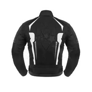 Vêtements de sport de course personnalisés, veste en textile Cordura pour moto avec logo, protection corporelle imperméable pour motard avec armure CE, coupe-vent - Product Image 6