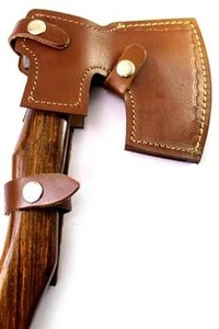 ขวานผ่าฟืนพร้อมด้ามไม้และปลอกหนังสำหรับตัดฟืน - Product Image 3