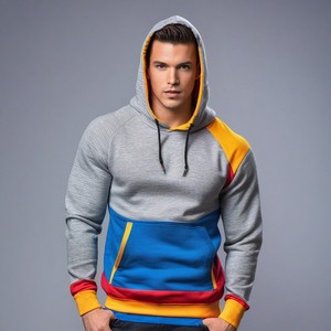 เสื้อฮู้ดลายพิมพ์ลายสำหรับผู้หญิง unisex XL เสื้อมีฮู้ดพิมพ์ลายกราฟิกขนาดใหญ่ผ้าขนแกะทำจากบังคลาเทศ - Product Image 1