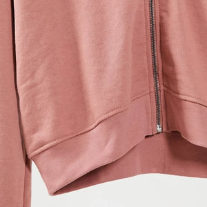 Sudadera CON CAPUCHA DE LICRA de algodón con forro polar de 600gsm con logotipo personalizado de moda con estilo sudadera de invierno con cuello con cremallera - Product Image 3