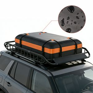 Portaequipajes Universal Extensible para Techo de Auto, SUV y Camioneta, 50'' L x 36'' W x 5.1'' H, Cesta de Carga Impermeable, Barras de Techo - Product Image 2
