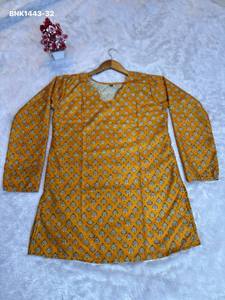 Top Quality Muslin with Digital Print Readymade Short <b>Kurta</b>-Top Manufacturer from Surat <b>Woman</b> Fashion Wholesale Supply - Product Image 2