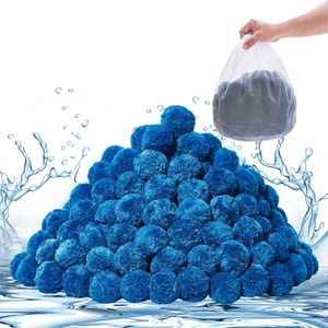 Sfere Filtranti per Piscina da 3,1 Libbre, Riutilizzabili, in Fibra di Poliestere Blu, Materiale ABS per Sostituire le Sfere Filtranti per Spa - Product Image 6