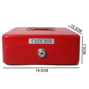 Caja de efectivo de monedas de metal SENS Premium de gran oferta con cerradura de llave de 8 "de SS-320A - Product Image 1