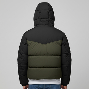 Chaqueta Bomber de Lona Personalizada con Logotipo, Talla Grande, Estilo Urbano, Transpirable, Color Personalizado, Chaqueta Acolchada para Hombre, Nueva Llegada 2026 - Product Image 4