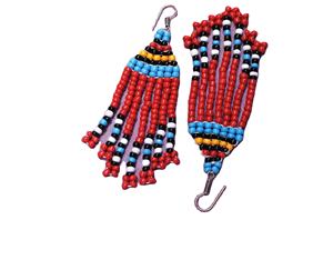 Design Glass Bead <b>Earring</b> Jumkey <b>Handmade</b> <b>Earrings</b> Women Festive Party Jewelry At Best Price Beaded <b>Earrings</b> - Product Image 1