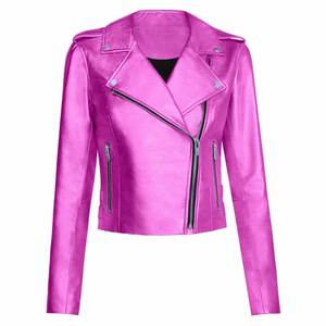 Customize <b>Men's</b> <b>Brown</b> Genuine <b>Leather</b> Biker <b>Jacket</b> Stand Collar Zipper Waterproof High Street Vintage Washed Finish Winter - Product Image 2