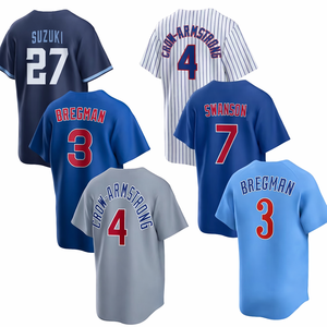 Camiseta de Béisbol Personalizada Unisex de Alta Calidad, Ropa Deportiva Transpirable para Adultos, Talla Grande, Uniforme Sublimado con Logotipo Bordado - Product Image 1