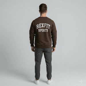 Luxury Men's Winter Sweatshirt Soft Cotton <b>Fleece</b> <b>Thermal</b> Heavy Weight Breathable O Neck Men's Sweatshirts OEM Serviced - Product Image 5