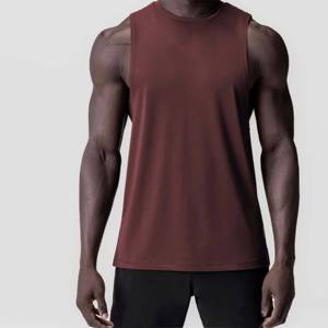 Camiseta sin mangas para hombre, personalizable con logotipo, chaleco de algodón sin mangas para gimnasio, fitness, entrenamiento, de secado rápido, estampado en serigrafía, venta al por mayor - Product Image 5