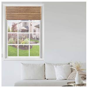 Persianas Romanas Inalámbricas Integradas de Diseño Natural Sencillo, Horizontales, de Alta Calidad, Ecológicas, de Bambú/Rami/Lino, para Ventanas Francesas - Product Image 2