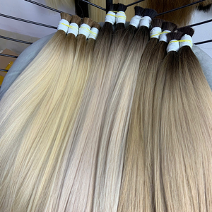 Extensiones de Cabello Humano Virgen Vietnamita Rusa, Cabello Premium a Granel, Calidad Super Double Drawn, 100g, Puntas Completas, Todos los Colores - Product Image 1