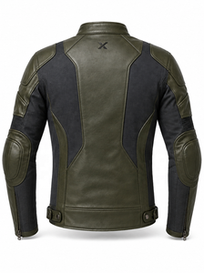 เสื้อแจ็คเก็ตมอเตอร์ไซค์ X Textile & Leather |   ดำ เขียว น้ำเงิน น้ำตาล |   ผู้ผลิต OEM ODM |   คุณภาพการออกแบบระดับพรีเมียม |   ชุดแข่งรถ | - Product Image 2
