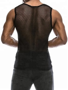 2026 New Custom Logo Breathable 100% Cotton Gym Sleeveless Mesh Tank Top for Men-Workout Muscle <b>Stringer</b> Bodybuilding <b>Vest</b> - Product Image 2