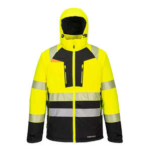 Salopette de travail technique jaune et noire avec bretelles réglables, vêtement de protection industriel, salopette utilitaire extérieure taille haute - Product Image 5