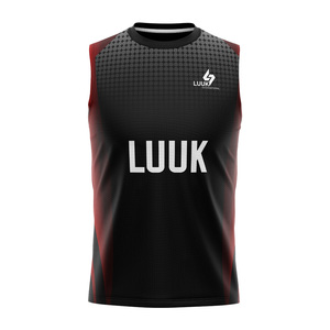 Maillot d'entraînement pour homme en polyester respirant 100 %, imprimé par transfert thermique personnalisé, anti-transpiration, antibactérien, séchage rapide, taille plus - Product Image 5