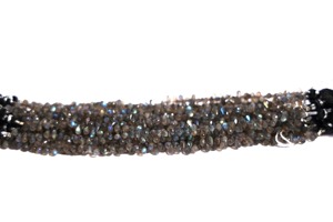 Cuentas de Labradorita Natural Facetadas en Forma de Gota 4x6mm, Hilo de 8 Pulgadas, Cuentas de Labradorita en Forma de Lágrima a Precio de Mayoreo - Product Image 2