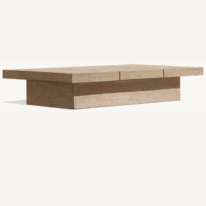 Table basse rectangulaire en bois, mobilier moderne pour salon, écologique et durable, en promotion - Product Image 3