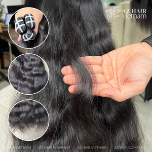 Super doble dibujado Natural ondulado 12A grado Remy virgen cabello humano crudo vietnamita trama paquetes de cabello humano - Product Image 2