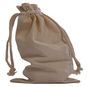 Sac à cordon en coton biologique et lin écologique avec fermeture éclair, logo personnalisé imprimé, nouvelle tendance, pochette à savon recyclable et réutilisable, anti-poussière - Product Image 1
