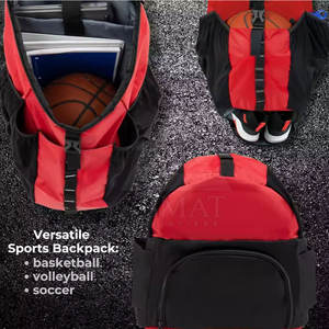 Bolsa de Transporte para Baloncesto Resistente al Agua, Mochila Deportiva para Almacenamiento de Balones con Correa de Hombro Ajustable - Product Image 2