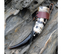 Corne à boire Viking de qualité supérieure, 100 % corne médiévale de buffle/vache naturelle, de qualité alimentaire, idéale pour la bière, pour la revente