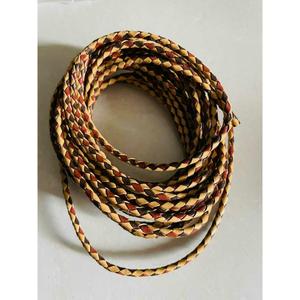 Round Braided <b>Leather</b> Cord Tan Brown Roll For <b>Bracelet</b> Making Jewelry Findings Eco Friendly Fashionable Jewelry making Cord - Product Image 5