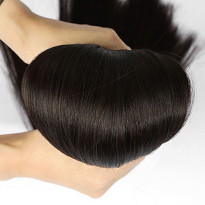 Indian Straight Virgin Human Hair Wefts Soft Silky Texture Natural Black Finish Extensions For Women Wholesale Bulk - Product Image 2