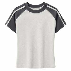 เสื้อยืดคอตตอน 100% น้ำหนัก 260 กรัม คอกลม แขนสั้น แบบเรียบ รับออกแบบลายเอง สีพื้น ดีไซน์ทันสมัย ราคาขายส่ง - Product Image 4