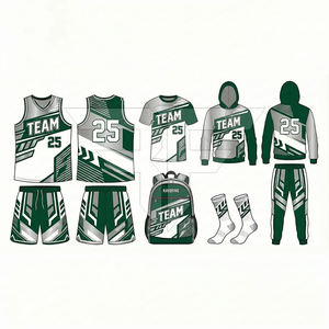 Uniforme de Baloncesto para Hombre al Por Mayor, Uniforme Combinado Unisex de Alta Calidad, Cómodo, Corto, Transpirable, 100% Poliéster - Product Image 2