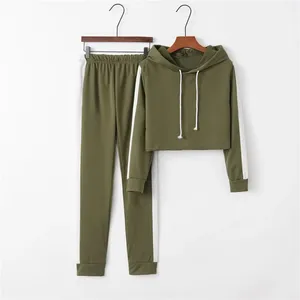 Conjunto Deportivo de Verano para Mujer, 2 Piezas, Shorts, Spandex/Poliéster, Felpa Ligera, Color Liso, Estilo Urbano - Product Image 6