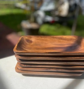 Plateau élégant et moderne en bois d'acacia, finition polie, plateau de service de qualité supérieure, plateau de restauration haut de gamme, plateau en bois d'acacia personnalisé UO - Product Image 6