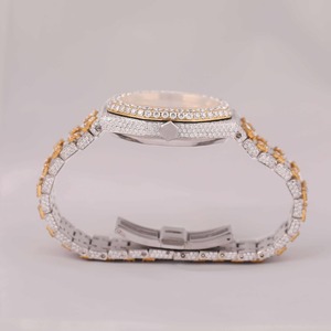 Reloj de Lujo con Cristal de Zafiro y Moissanita VVS1, Movimiento Seiko de Cuarzo, Acero Inoxidable, Resistente al Agua 10 Bar, Regalo de Aniversario - Product Image 2
