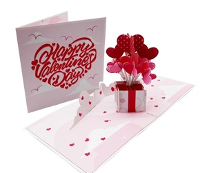 การ์ดป๊อปอัพตัดด้วยเลเซอร์ลายดอกไม้3D น่ารัก3D ของขวัญและงานฝีมืองานฝีมือกระดาษงานฝีมือจากเวียดนาม - Product Image 4