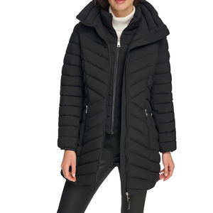 Hot Sale Plus Size Women's Puffer Jackets Solid Color Fashion Wear Women Jackets Breathable wholesale price - Product Image 3