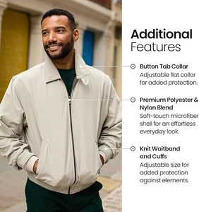 Chaqueta Cortavientos Ligera a Precio Razonable, Chaqueta de Golf Resistente al Agua, Chaqueta de Microfibra, Perfecta para Golf y Uso Casual - Product Image 3