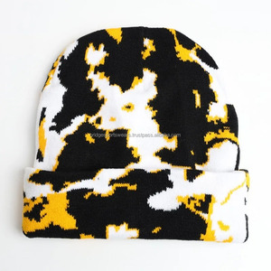 Chapeau en tricot unisexe avec logo personnalisé, impression par sublimation jacquard - Product Image 3