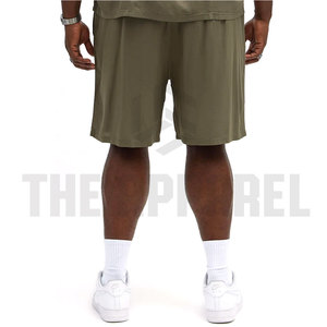 Custom Casual Embroidered Two-Piece Breathable Summer <b>Knitted</b> T-shirt and Short <b>Set</b> for Men Loose Fit Comfortable - Product Image 5