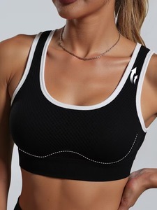 Ropa Interior Deportiva Transpirable de Punto Calado para Mujer, Prenda Interior Deportiva de Alta Elasticidad, Ajuste Contorneado, Ropa de Ejercicio - Product Image 1