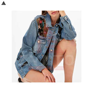 Chaqueta vaquera negra para mujer, muy cómoda, de calidad económica, a precio de mayoreo. - Product Image 6