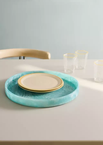 Assiette de service en résine écologique de qualité supérieure, style américain, robuste, pour collations, thé, bougies, artisanat, présentoir à bijoux - Product Image 4